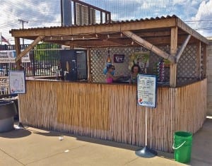 Little draft beer shack at Power Park
